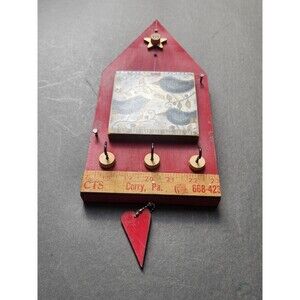 Lisa Kaus Art Wall Key Hook Wood Holder Bird Home Organizer Sculpture Corry PA